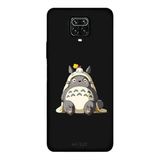 Xiaomi Redmi Note 9 Pro İle Uyumlu Siyah Forest Giant Desenli Silikon Kılıf