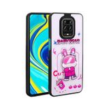 Xiaomi Redmi Note 9 Pro Kılıf Parlayan Kabartmalı İkonik Figürlü Zore Amas Silikon Kapak