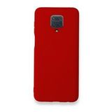 Xiaomi Redmi Note 9 Pro Nano İçi Kadife Silikon - Kırmızı Cep Telefonu Kılıfı