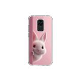 Xiaomi Redmi Note 9 Uyumlu Şeffaf Kılıf 5 Peluş Tavşan Tasarımlı