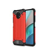 Xiaomi Redmi Note 9T ile uyumlu Çİft Katman Koruyucu Crash Military Tank Kılıf - Kırmızı