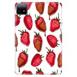 Xiaomi Redmi Pad 10.6" ile Uyumlu Desenli Silikon Tablet Kılıfı, UV Baskılı, Çilek avonm-v-cvr458985