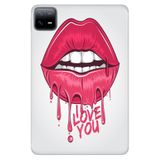 Xiaomi Redmi Pad 10.6" ile Uyumlu Desenli Silikon Tablet Kılıfı, UV Baskılı, I Love U, Çok Renkli avonm-v-cvr459029