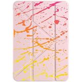 Xiaomi Redmi Pad 10.6" ile Uyumlu Tablet Kılıfı, Fırça Darbesi Deseni, Pudra Pembe, Uyku Modlu, Kalem Bölmeli, Tri Folding