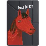 Xiaomi Redmi Pad 10.6" ile Uyumlu Tablet Kılıfı, Kalem Bölmeli, Uyku Modlu, Üç Katlı Katlanabilir, Siyah, Dıgıdık Tasarım