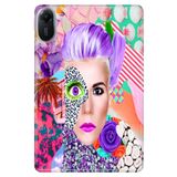Xiaomi Redmi Pad 2 11" ile Uyumlu Desenli Silikon Tablet Kılıfı, Art Eyes, Çok Renkli avonm-v-cvr458768