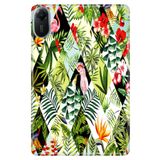 Xiaomi Redmi Pad 2 11" ile Uyumlu Desenli Silikon Tablet Kılıfı, Egzotik Bahçe, Çok Renkli avonm-v-cvr458802