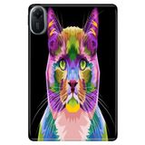 Xiaomi Redmi Pad 2 11" ile Uyumlu Desenli Silikon Tablet Kılıfı, Kedi-Art, Çok Renkli avonm-v-cvr458852
