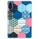 Xiaomi Redmi Pad 2 11" ile Uyumlu Desenli Silikon Tablet Kılıfı, Patchwork, Çok Renkli avonm-v-cvr458895