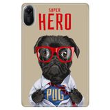 Xiaomi Redmi Pad 2 11" ile Uyumlu Desenli Silikon Tablet Kılıfı, Superhero Pug, Çok Renkli avonm-v-cvr458932