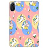 Xiaomi Redmi Pad 2 11" ile Uyumlu Desenli Silikon Tablet Kılıfı, Unicorns, Çok Renkli avonm-v-cvr458941