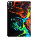 Xiaomi Redmi Pad 2 11" ile Uyumlu Desenli Silikon Tablet Kılıfı, UV Baskılı, Boyaların Dansı, Çok Renkli avonm-v-cvr458777