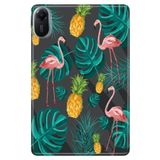 Xiaomi Redmi Pad 2 11" ile Uyumlu Desenli Silikon Tablet Kılıfı, UV Baskılı, Pink Flamingo avonm-v-cvr458901