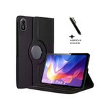 Xiaomi Redmi Pad 2 11 Inç 2025 Uyumlu Tablet Kılıf 360 Derece Koruma Standlı Kapaklı Dönen Pu Deri Kapak siyah