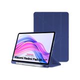 Xiaomi Redmi Pad Se 11 Inç Tablet Uyumlu Kılıf Katlanır Kalemlikli Standlı Uyku Modlu Akıllı Kapak Kılıf lacivert