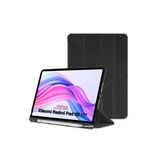 Xiaomi Redmi Pad Se 11 Inç Tablet Uyumlu Kılıf Katlanır Kalemlikli Standlı Uyku Modlu Akıllı Kapak - Siyah