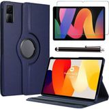 Xiaomi Redmi Pad Se 11 Uyumlu Tablet Kılıfı Cam Ekran Koruyucu Kalem Set - Lacivert