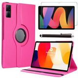 Xiaomi Redmi Pad Se 11 Uyumlu Tablet Kılıfı Cam Ekran Koruyucu Kalem Set - Pembe