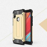 Xiaomi Redmi S2 ile uyumlu Çİft Katman Koruyucu Crash Military Tank Kılıf - Gold
