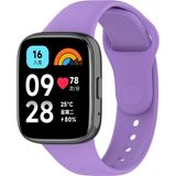 Xiaomi Redmi Watch 3 Active Uyumlu Kordon Akıllı Saat Bileklik Kordonu Yumuşak Silikon Kayış - RM 3 Active - Lila