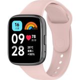 Xiaomi Redmi Watch 3 Active Uyumlu Kordon Akıllı Saat Bileklik Kordonu Yumuşak Silikon Kayış - RM 3 Active - Pembe