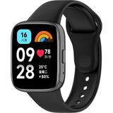 Xiaomi Redmi Watch 3 Active Uyumlu Kordon Akıllı Saat Bileklik Kordonu Yumuşak Silikon Kayış - RM 3 Active - Siyah