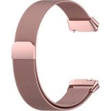 Xiaomi Redmi Watch 3 Active / Watch 3 Lite Uyumlu Metal Hasır Mıknatıslı Kordon Paslanmaz Çelik - Watch 3 Active / Lite - Pembe
