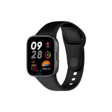 Xiaomi Redmi Watch 3 ile Uyumlu Klasik Silikon Kordon Akıllı Saat Bileklik Kordonu Siyah