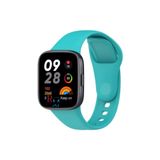 Xiaomi Redmi Watch 3 ile Uyumlu Klasik Silikon Kordon Akıllı Saat Bileklik Kordonu Turkuaz