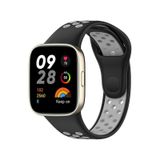 Xiaomi Redmi Watch 3 Spor Delikli Kordon - Siyah-gri
