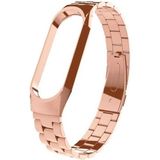 Xiaomi Redmi Watch 3 Uyumlu Metal Kordon Paslanmaz Çelik Baklalı Çelik Kordon - RM 3 - Rose