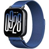 Xiaomi Redmi Watch 5 Active / Watch 5 Lite Uyumlu 22MM Örgü Metal Hasır Manyetik Akıllı Saat Kordonu - Redmi Watch 5 Active / Lite - Lacivert