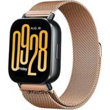 Xiaomi Redmi Watch 5 Active / Watch 5 Lite Uyumlu 22MM Örgü Metal Hasır Manyetik Akıllı Saat Kordonu - Redmi Watch 5 Active / Lite - Rose Gold