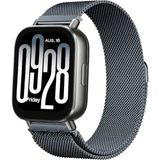 Xiaomi Redmi Watch 5 Active / Watch 5 Lite Uyumlu 22MM Örgü Metal Hasır Manyetik Akıllı Saat Kordonu - Redmi Watch 5 Active / Lite - Uzay Gri