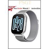 Xiaomi Redmi Watch5 Active / Lite Uyumlu Milano Metal Paslanmaz Çelik Yüksek Kalite Kordon - Gri - Gri - Redmi Watch 5 Active