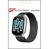 Xiaomi Redmi Watch5 Active / Lite Uyumlu Milano Metal Paslanmaz Çelik Yüksek Kalite Kordon - Siyah - Siyah - Redmi Watch 5 Active