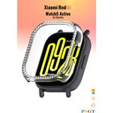Xiaomi Redmi Watch5 Active Uyumlu Işıltılı Parlak Taşlı Diamond Kasa Koruyucu - Şeffaf - Redmi Active 5