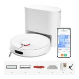 Xiaomi Robot Vacuum H40 Robot Süpürge White | Kompakt istasyon, 4 litrelik çanta, 90 güne kadar müdahalesiz, çift karışıklık sistemi, uygulama ve ses üzerinden kontrol