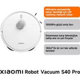 Xiaomi Robot Vacuum S40 Robot Süpürge White Xiaomi Türkiye Garantili
