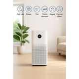 Xiaomi Smart Air Purifier 4 Hava Temizleyici 48 M² Hepa Karbon Pm2.5 Sessiz Polen Toz Koku Ev ve Ofis Beyaz Alerji Duman