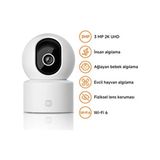 Xiaomi Smart Camera C302 3MP 2K UHD Akıllı Ev Kamerası Beyaz Renkli Wi-Fi 6 Özellikli
