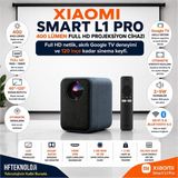 Xiaomi Smart L1 Pro 400 Lümen Full Hd Wi-Fi Projeksiyon Cihazı - Siyah