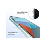 Xiaomi Uyumlu Redmi Note 13 Pro 5g Kapak Kamera Korumalı Tıpalı Şeffaf Silikon Kılıf