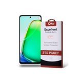 Xiaomi Vivo Y28 İle Uyumlu Temperli Ekran Koruyucu Kırılmaz Cam Ekonomik 3'lü Paket