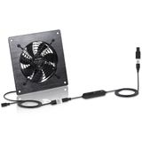 xiaoqijia USB 120MM Kabin Fanı 5V Sessiz Soğutma Fanı DC 12V IPX5 Su Geçirmez Fan Sistemi 4 inç 10 Hız Kontrollü, Ev Sineması AV Dolapları Sera Kulübesi Bilgisayar Dolabı Bileşen Soğutma