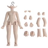 XiDonDon GSC Kafası için Yeni 1/12BJD Bebek Gövdesi, OB11 Bebek Vücut Aksesuarları, Üç Kullanım, Aksiyon Figürleri (Süper Beyaz)