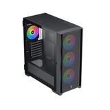 Xigmatek Master X II Pro Siyah 4x120mm Rainbow Rgb Fanlı + 750w PSU Midt Atx Gaming Kasa