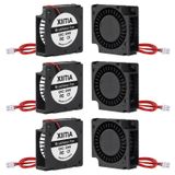 XIITIA 6 adet 3010 24 V Blower Fan 30x30x10mm Kol Rulmanlar Fırçasız DC Soğutma Fanı ile 2 Pin Terminal 3D Yazıcı Parçaları için