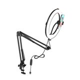 XINMENG Metal Flexible Masaüstü Sıkıştırmalı Youtuber Ring Light Led Selfie Çalışma Işığı 10 Inç Halka