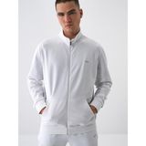 Xint Erkek Beyaz Pamuk Dokulu Regular Fit Sweat Mont